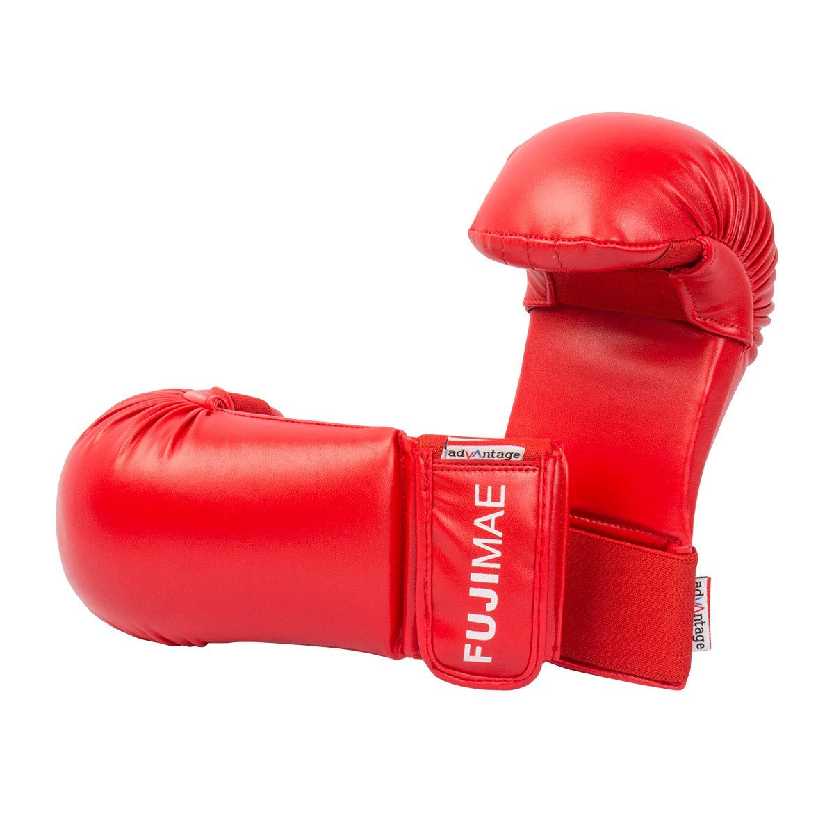 Mitaines de protection karaté rouges FUJIMAE Advantage avec mousse PUR et revêtement Flexskin