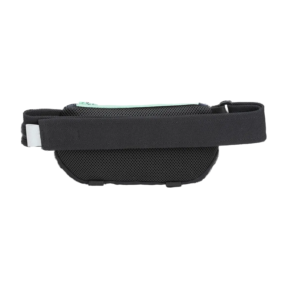 Sac banane Mizuno running bleu, poche intérieure et ceinture réglable