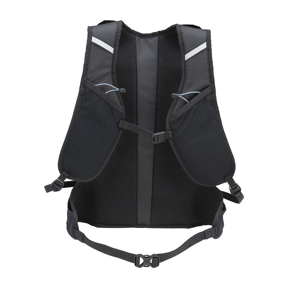 Sac à dos Mizuno 11L noir, poches de rangement