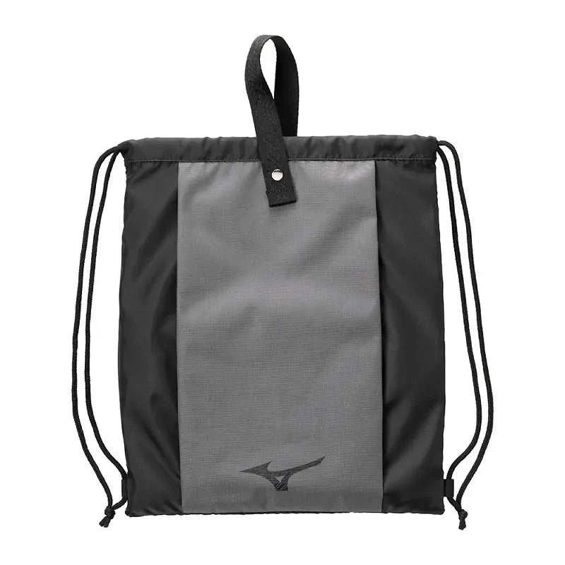 Sac à cordon Mizuno WASO gris pliable pour le sport et le quotidien