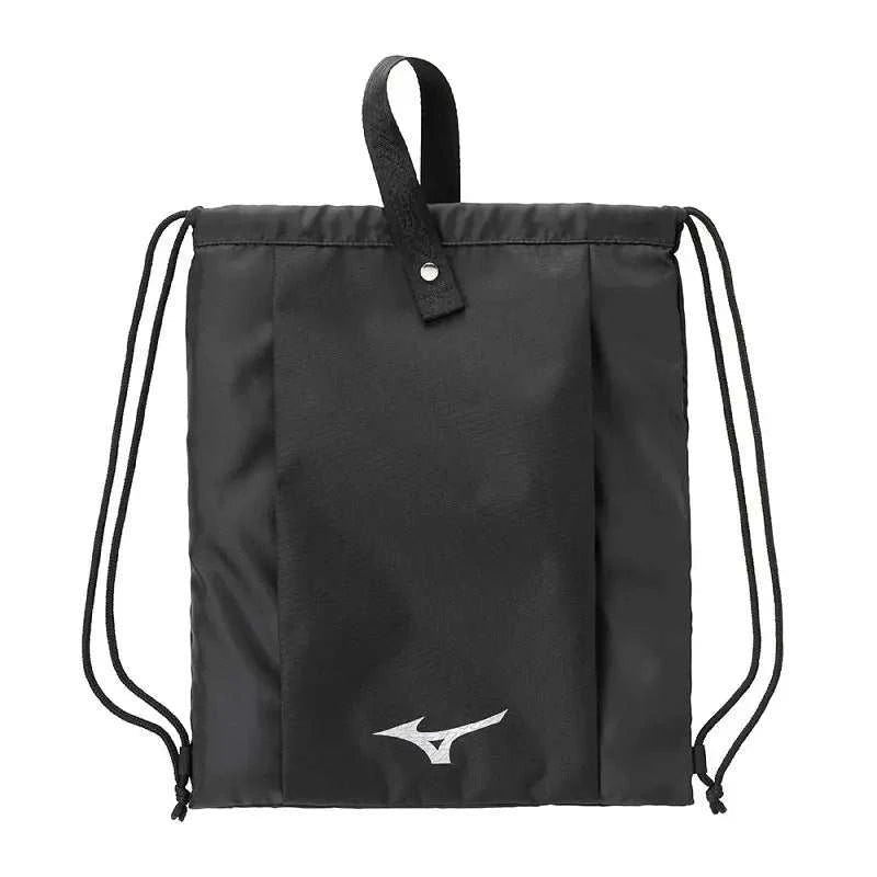 Sac à cordon Mizuno WASO noir pliable pour le sport et le quotidien