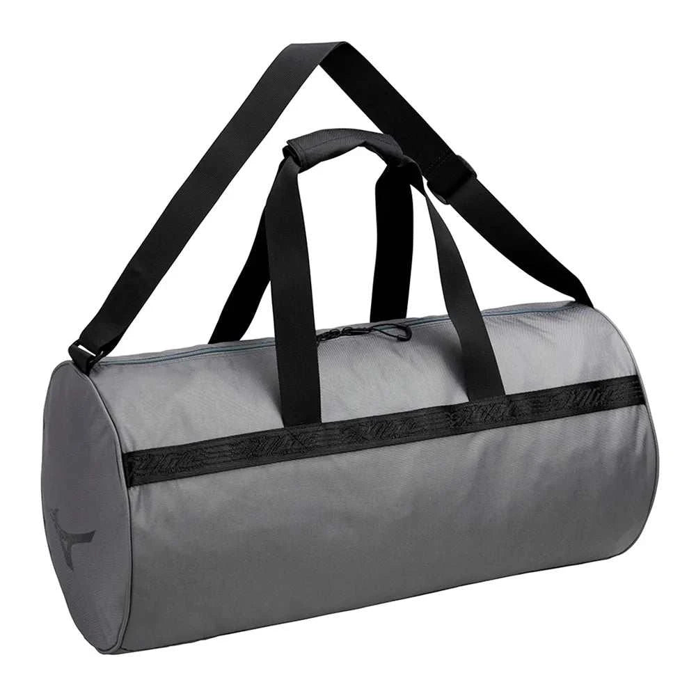 Sac polochon Mizuno WASO gris léger et spacieux pour le sport