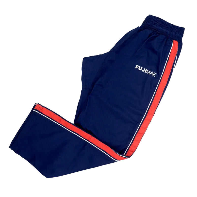 Pantalon Arts Martiaux Training FUJIMAE - Bleu/Rouge