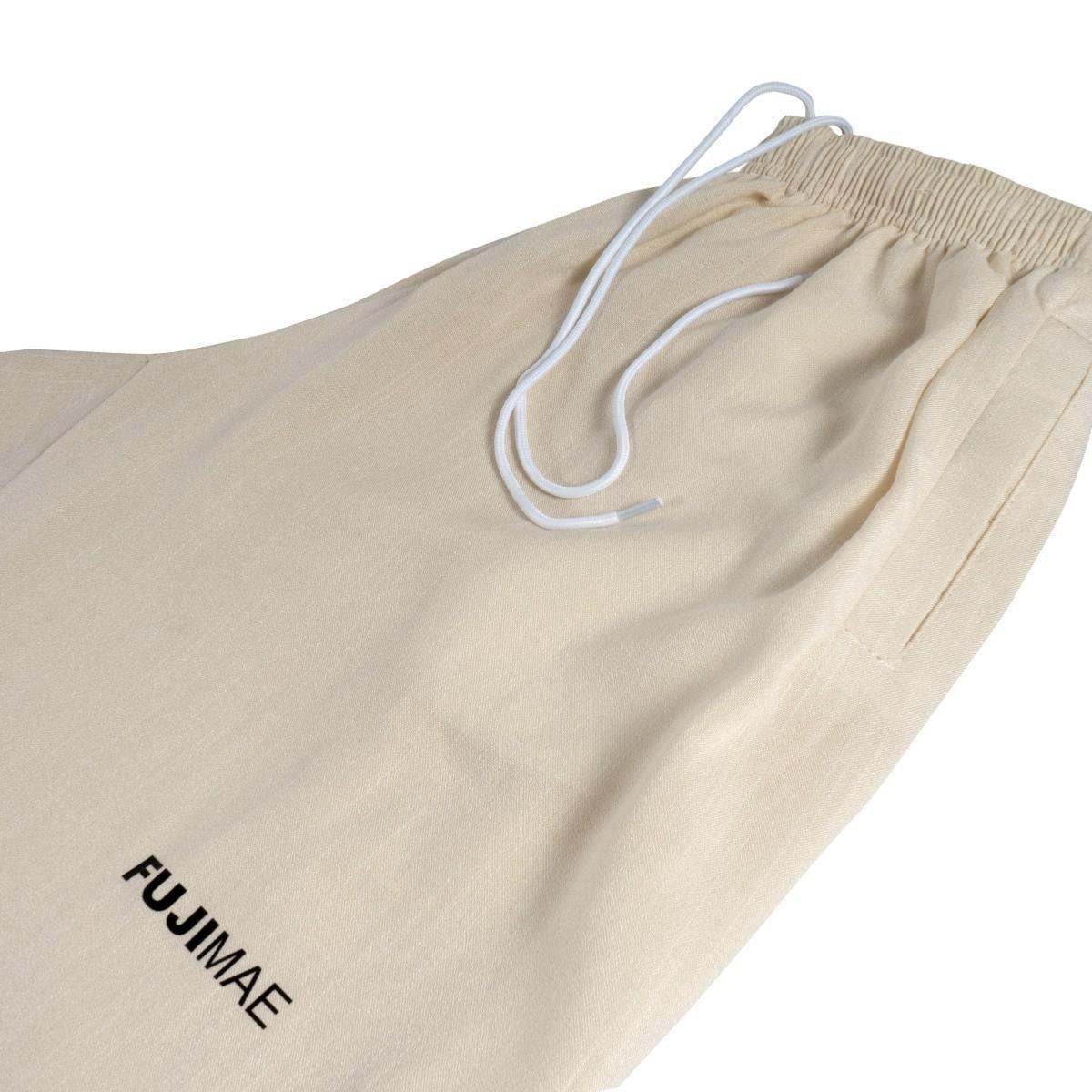 Pantalon de Tai chi chuan en Lin FUJIMAE | Boutique des Arts Martiaux beige