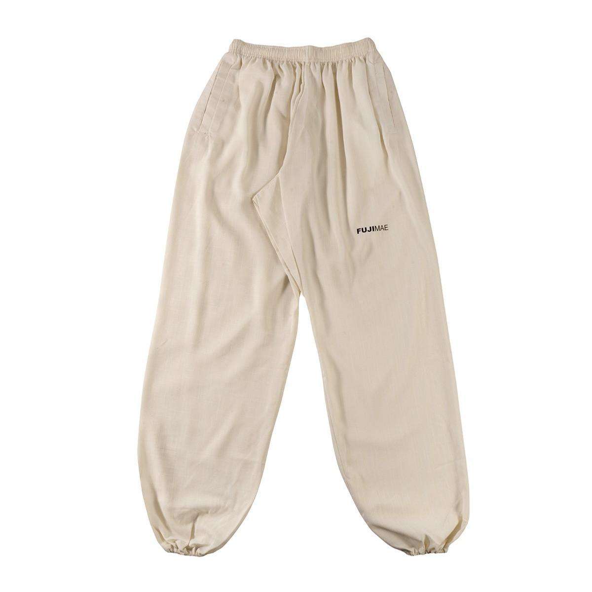 Pantalon de Tai chi chuan en Lin FUJIMAE beige