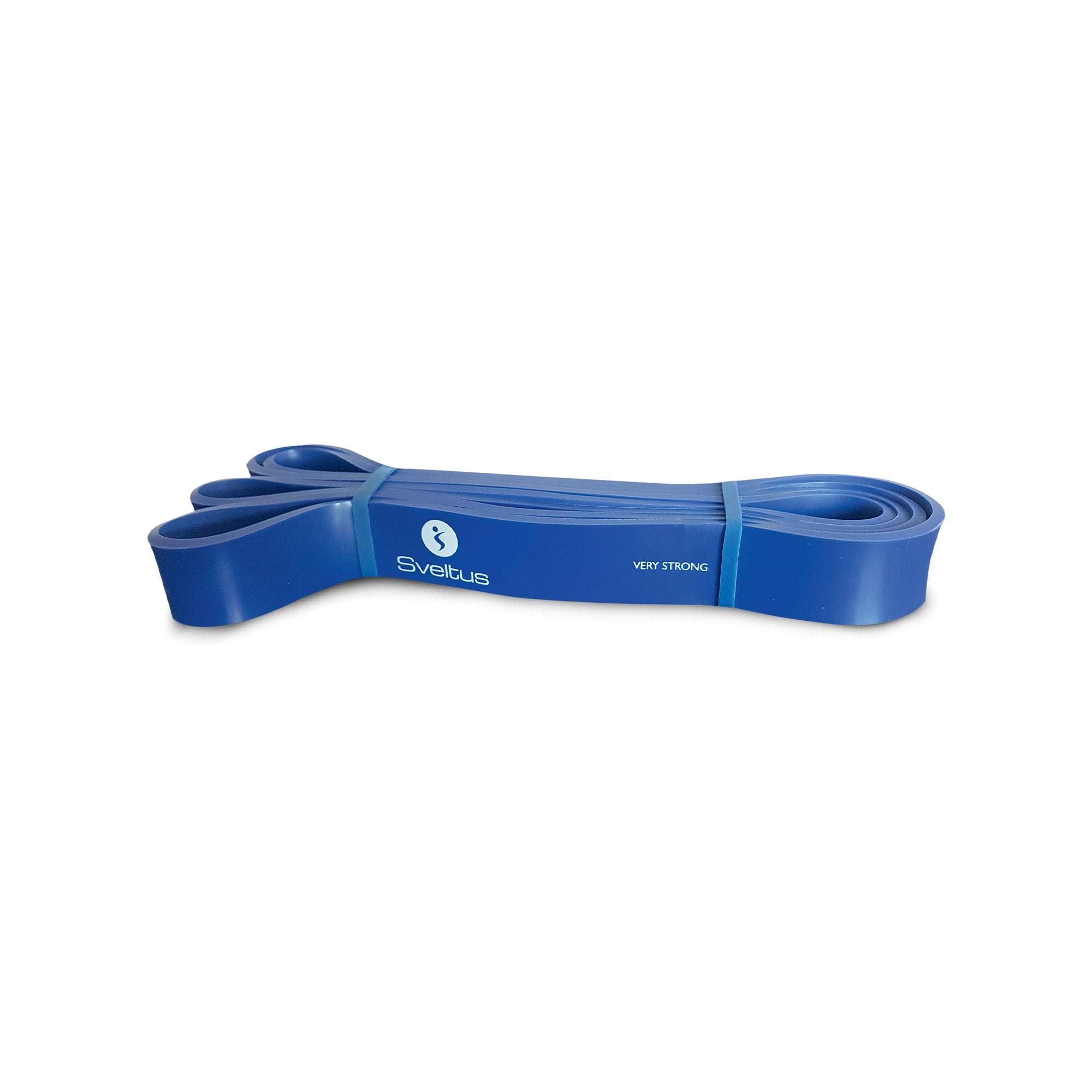 Power band bleu Sveltus résistance 13-35 kg pour renforcement musculaire et entraînements intensifs