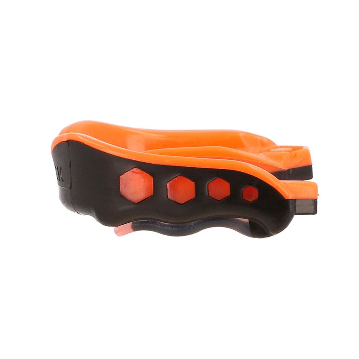 Protège-dents Shock Doctor Gel Max Noir et Orange de profil