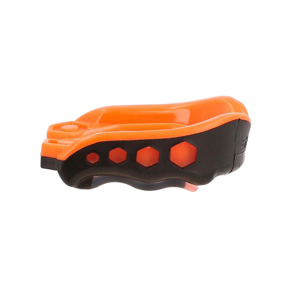 Protège-dents Shock Doctor Gel Max Noir et Orange, détail du gel