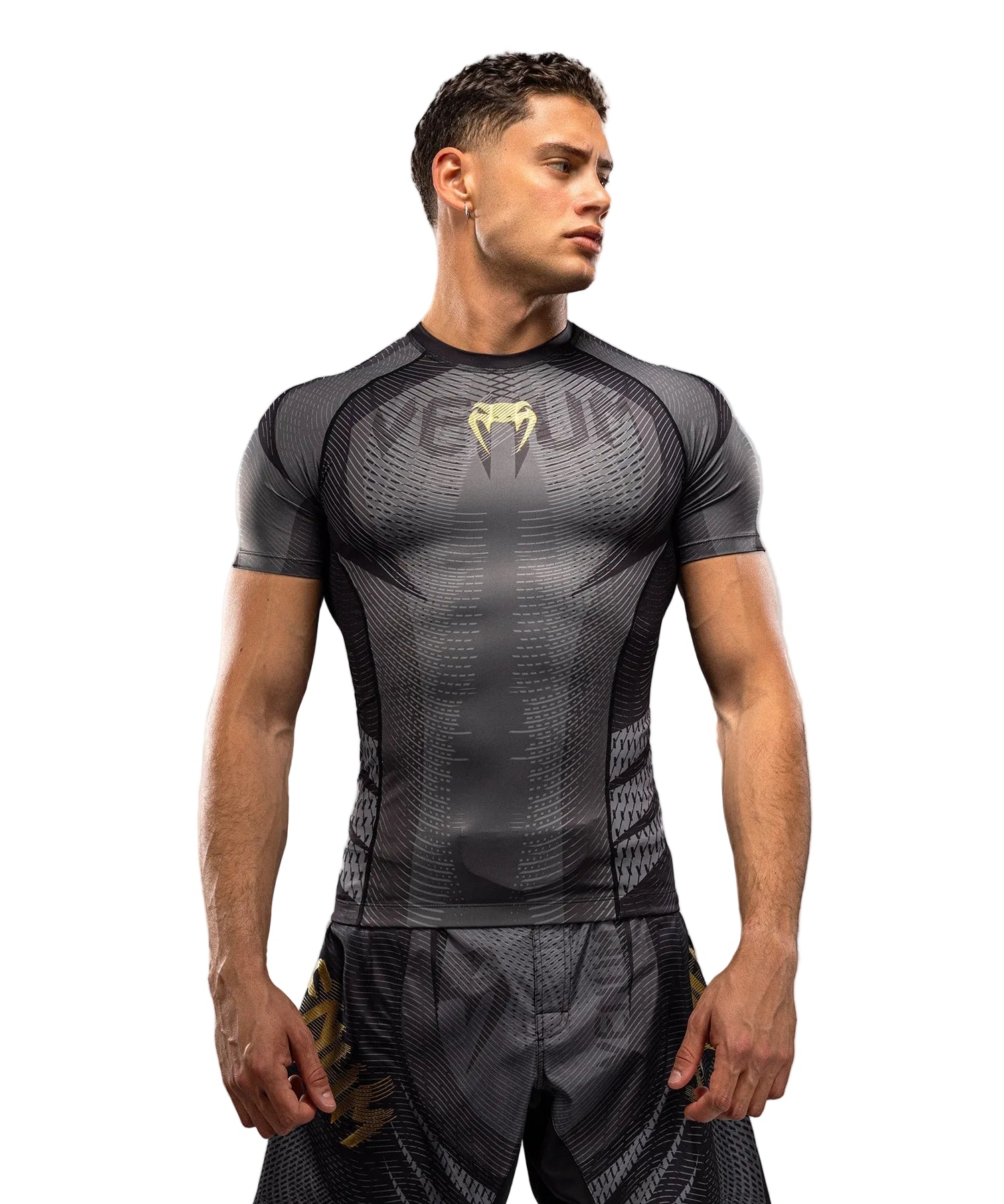 Rashguard Manches Courtes Venum Galactic 3.0 Noir/Or