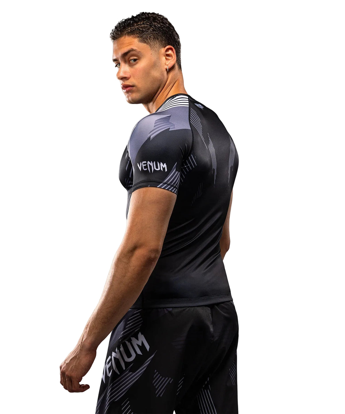 Rashguard Manches Courtes Venum No-Gi 6.0 Noir/Blanc