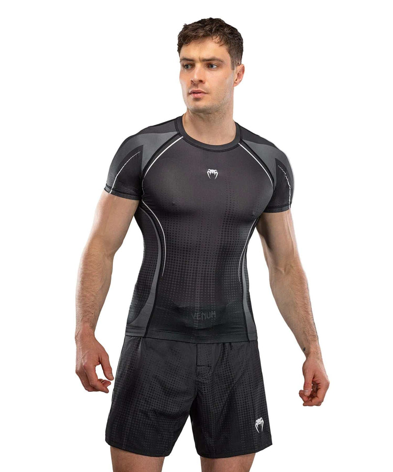 Rashguard manches courtes Venum Stealth - Noir/Blanc