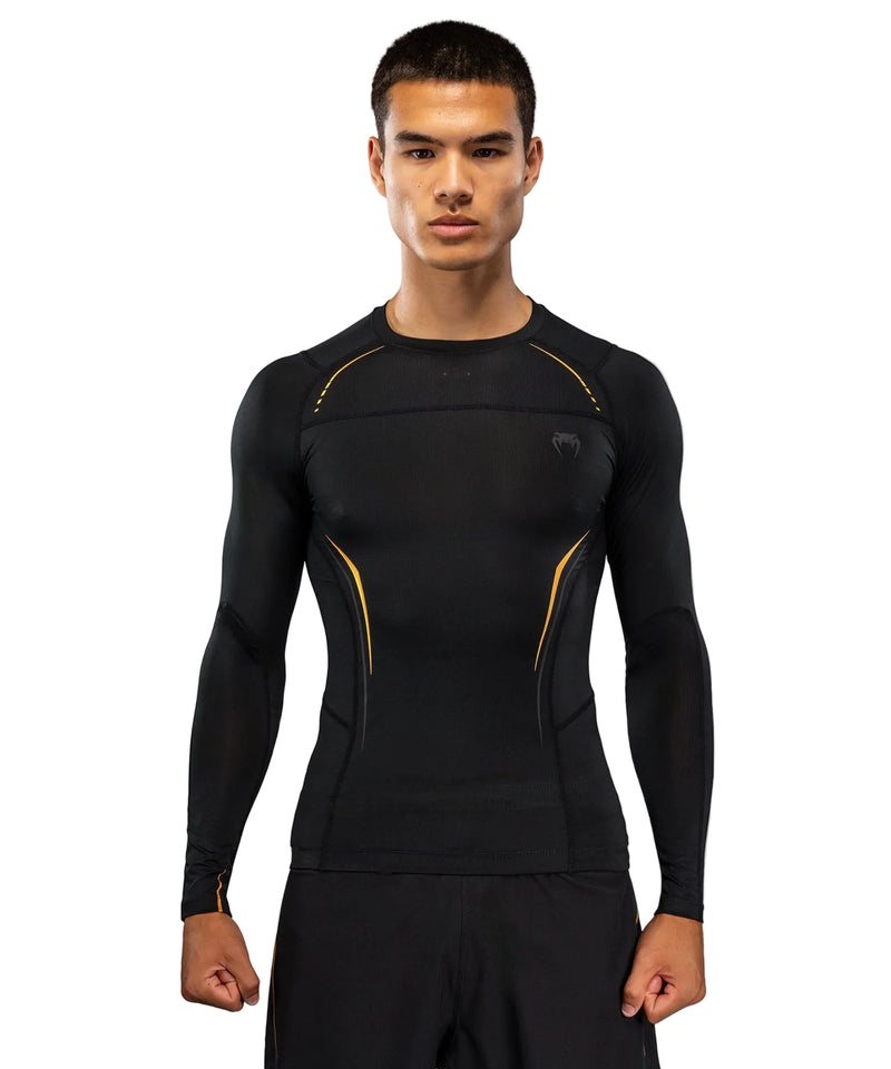 Rashguard Manches Longues Venum G-Core - Noir/Or