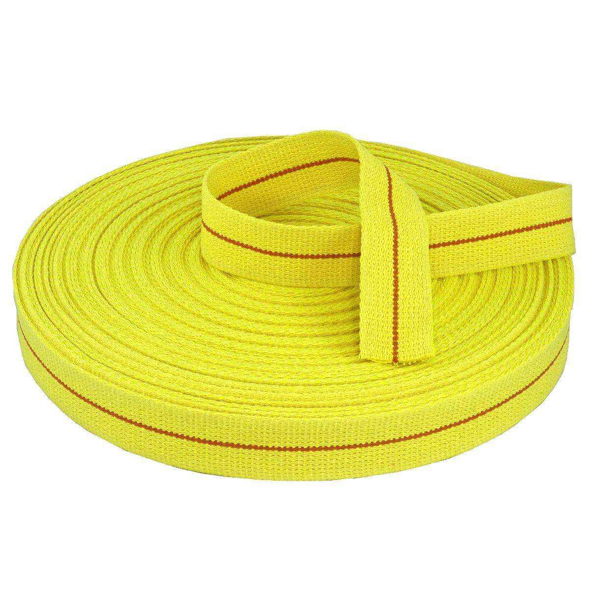 Rouleau Ceinture Karaté 50m – Coton 100% Made in France - Jaune