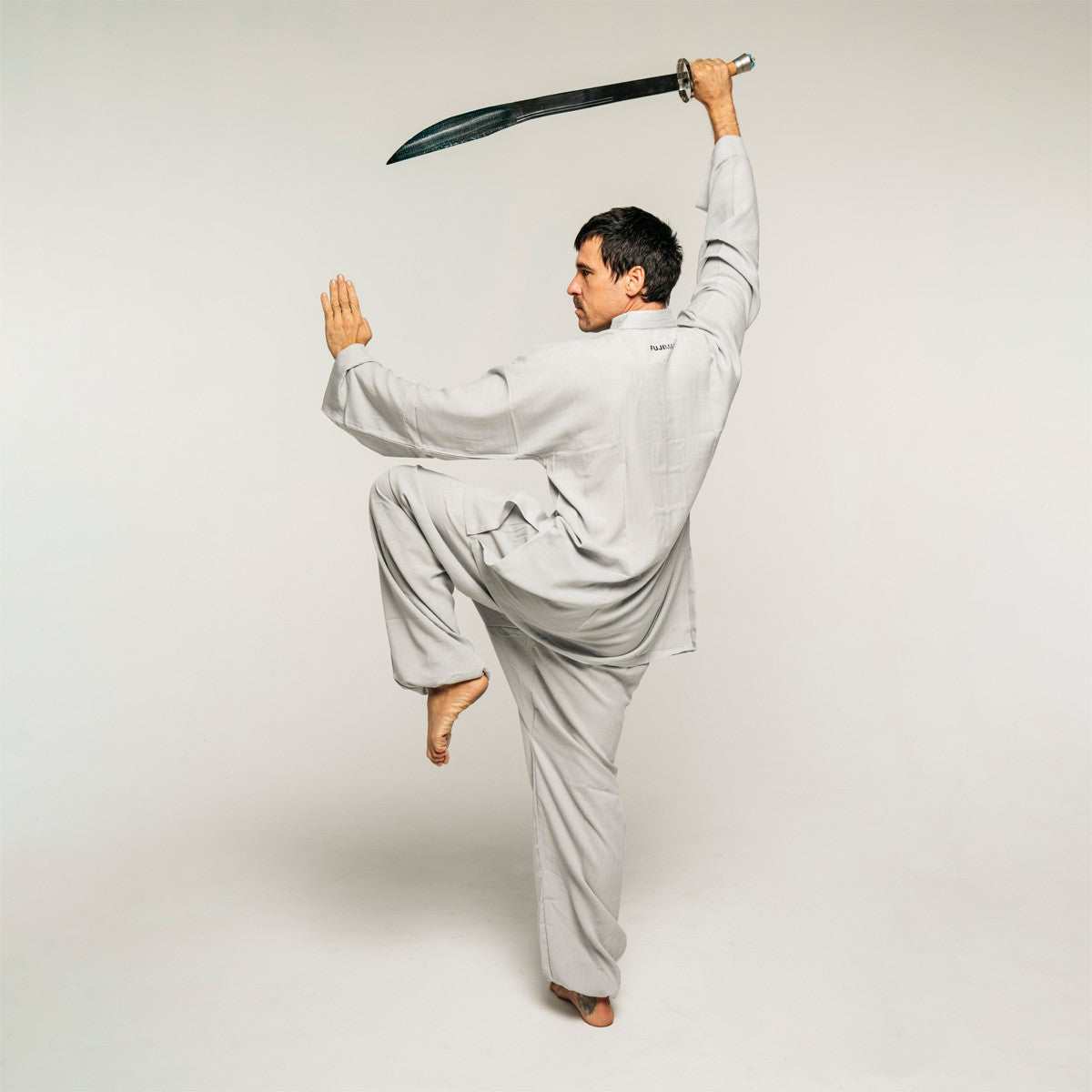Garde et pommeau du sabre de Kung Fu acier chromé FUJIMAE