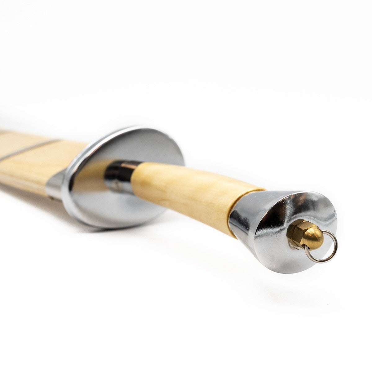 Sabre de Kung Fu semi-flexible FUJIMAE acier chromé - 80 cm