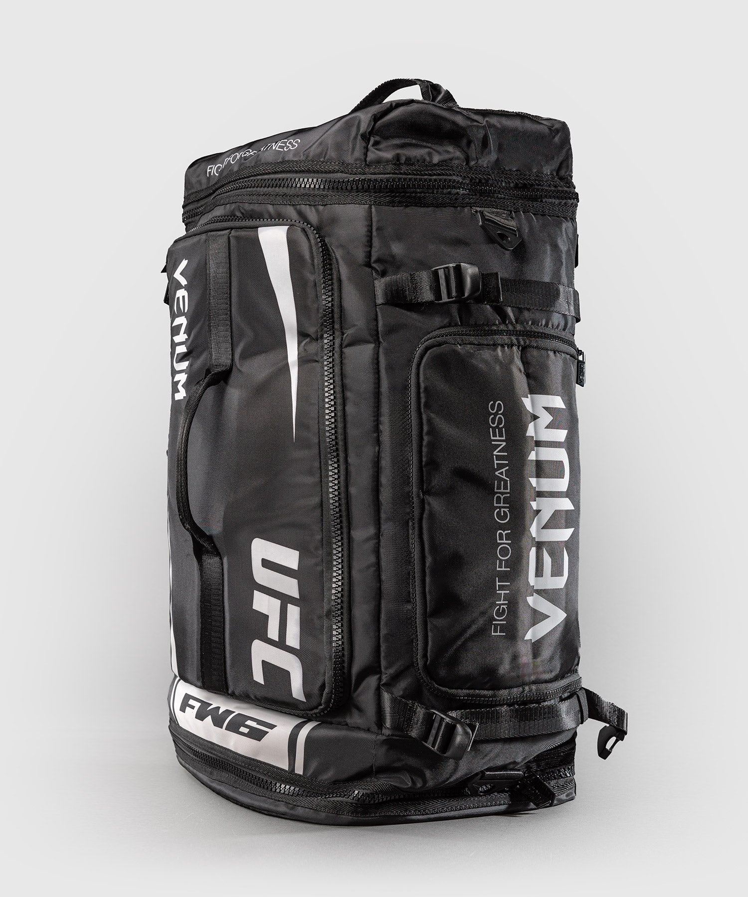 Sac de Sport UFC Venum Fight Week Noir/Blanc vue de détail