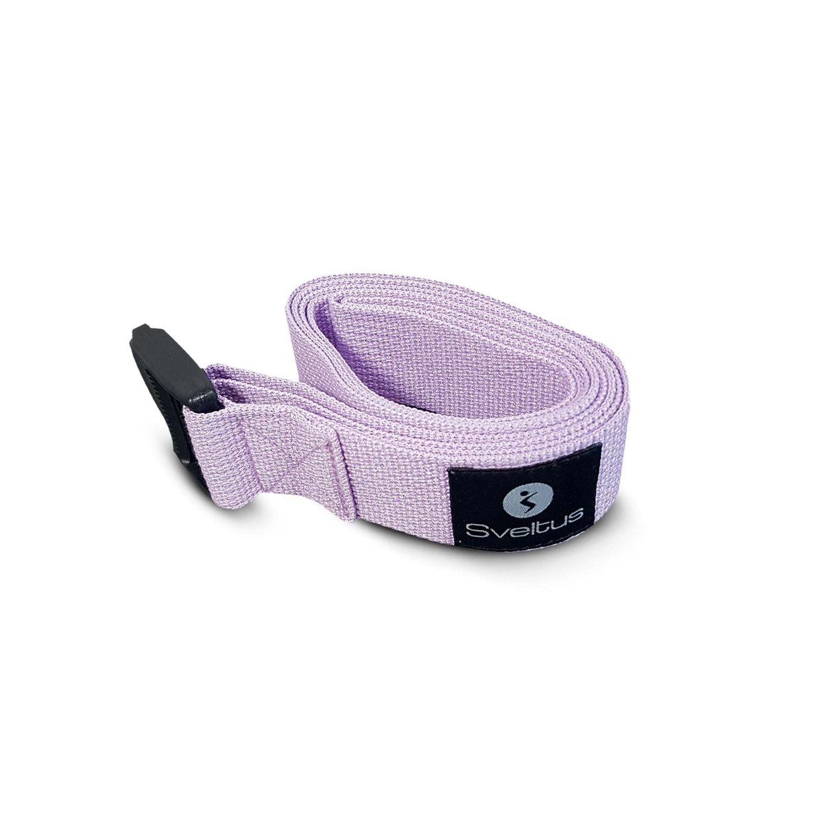 Sangle de yoga lilas Sveltus avec fourreau pour souplesse et maintien
