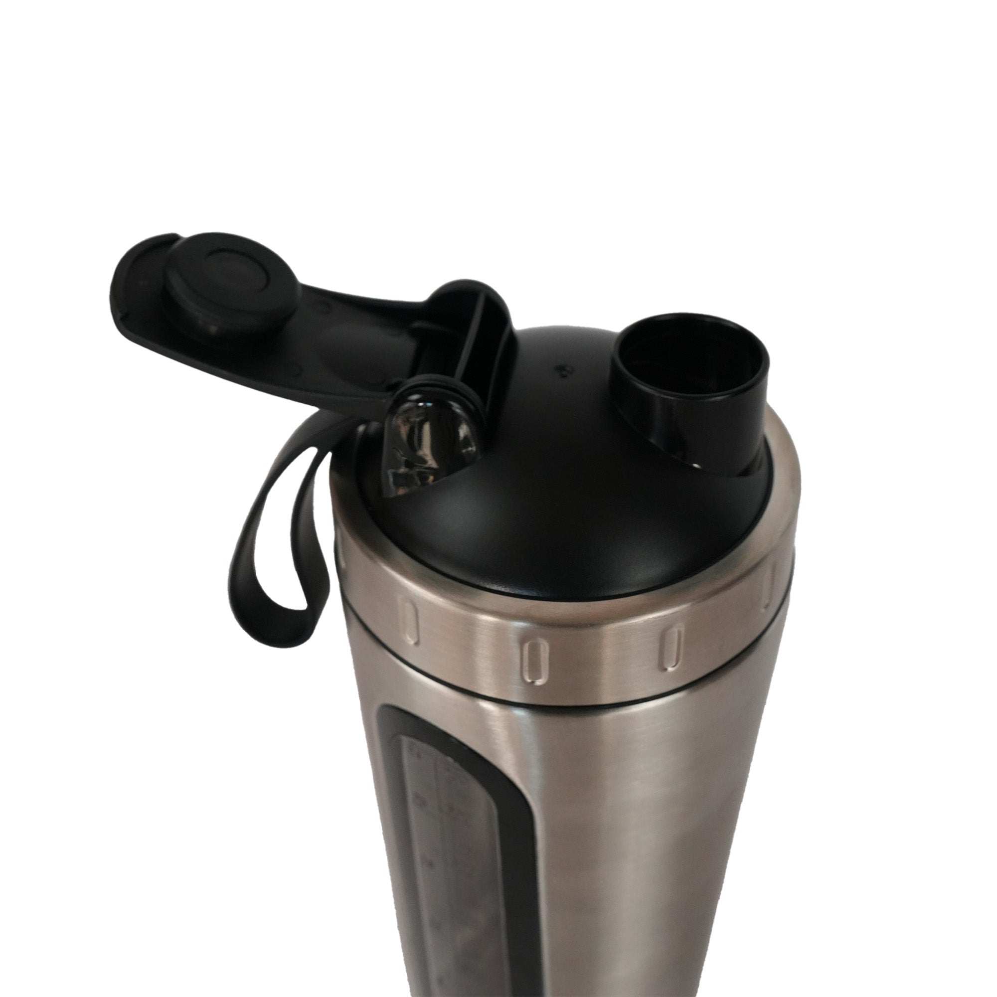 Shaker inox 0,75 L Sveltus en acier inoxydable, durable et étanche pour boissons sportives