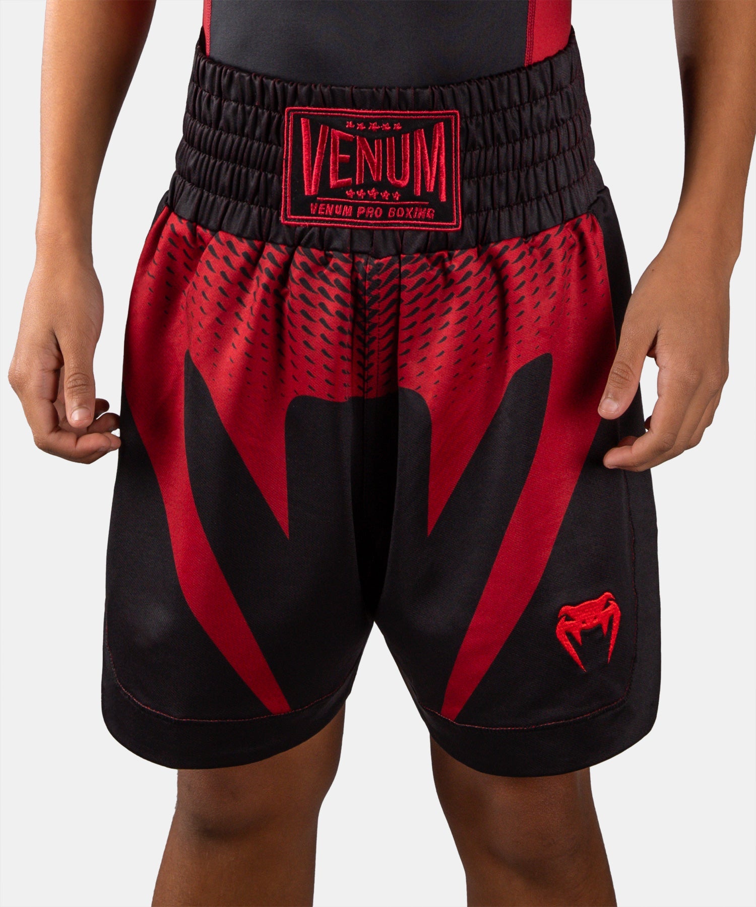 Short de Boxe Venum Attack Kids Noir/Rouge