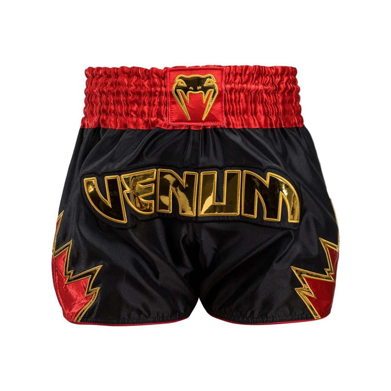 Short de Muay Thai Venum Inferno - Noir/Or/Rouge