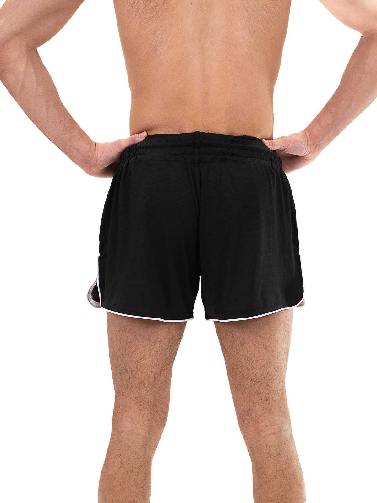 Short de boxe thaï noir Metal Boxe ONE avec ceinture élastique et tissu léger respirant