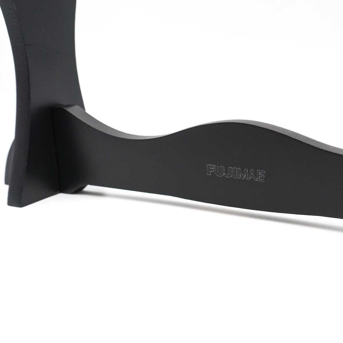 Porte-sabre 2 unités Fuji Mae en bois laqué noir pour rangement et présentation d'armes d'arts martiaux