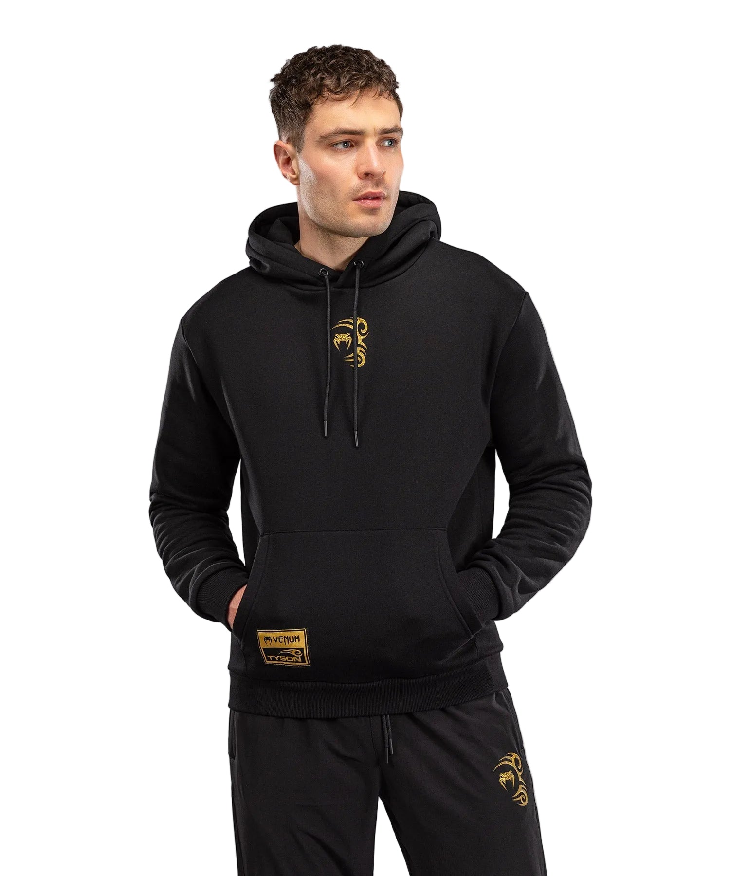 Sweat à Capuche Venum x Mike Tyson Tiger Noir/Or
