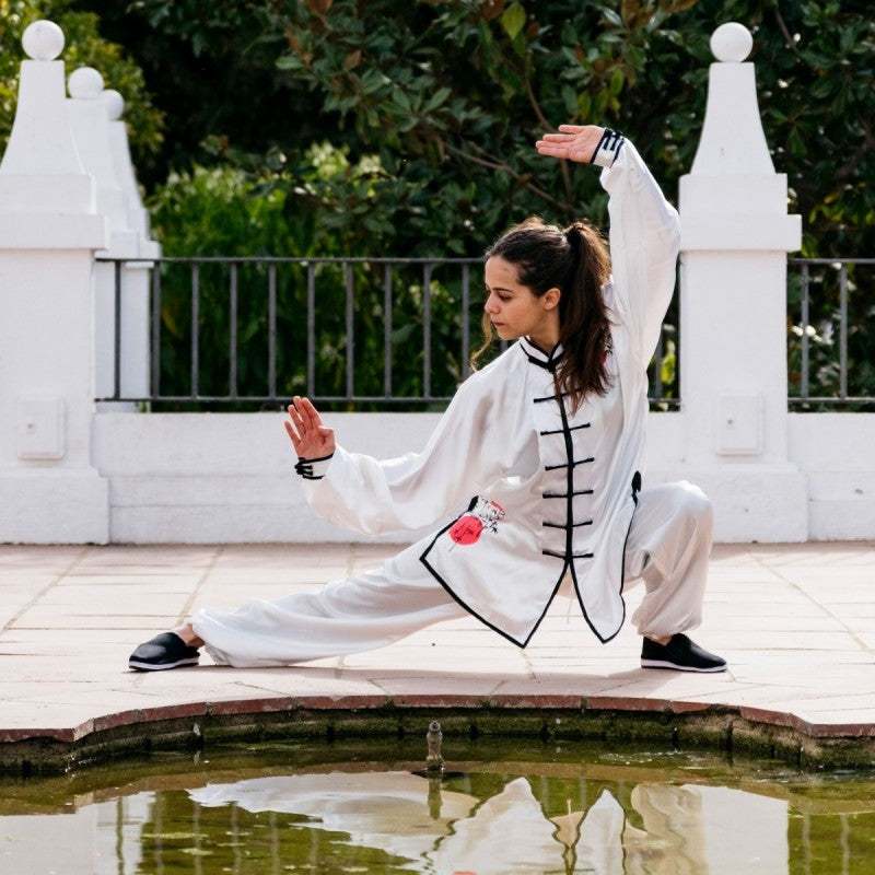 Tenue de Tai Chi Chuan FUJIMAE Liu - Ivoire/Noir