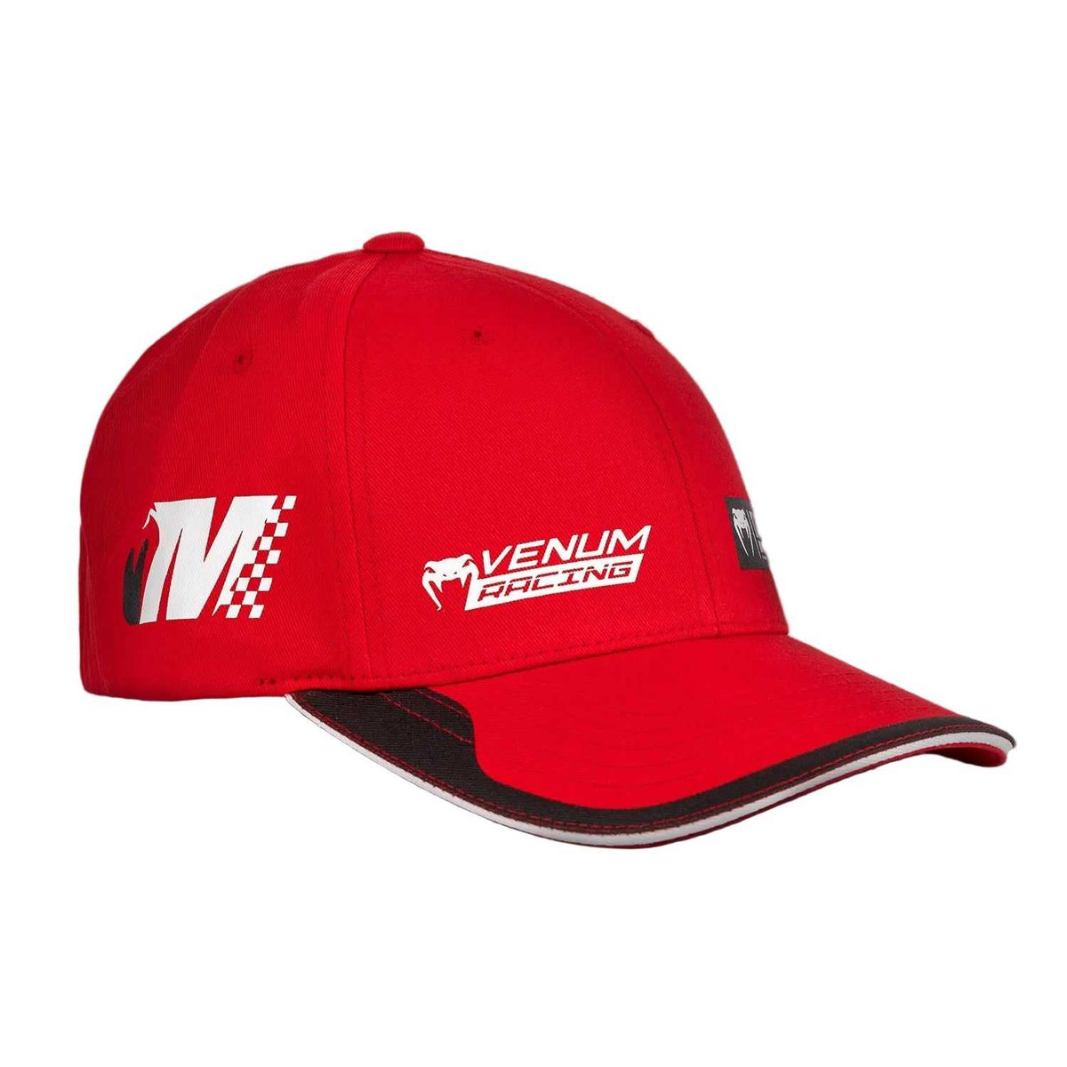 Casquette Venum Motorsport rouge vif snapback en sergé de coton avec logo et patchs motorsport