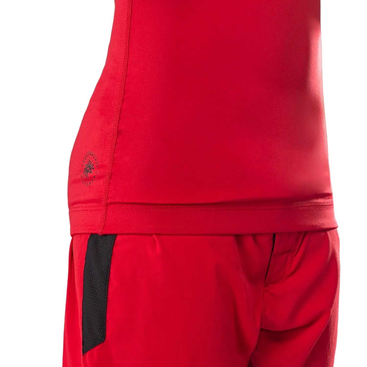 Rashguard enfant Venum Contender rouge cerise manches longues pour jiu-jitsu et MMA