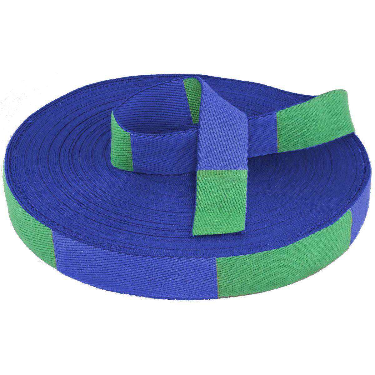 Rouleau de Ceinture Judo Vert/Bleu