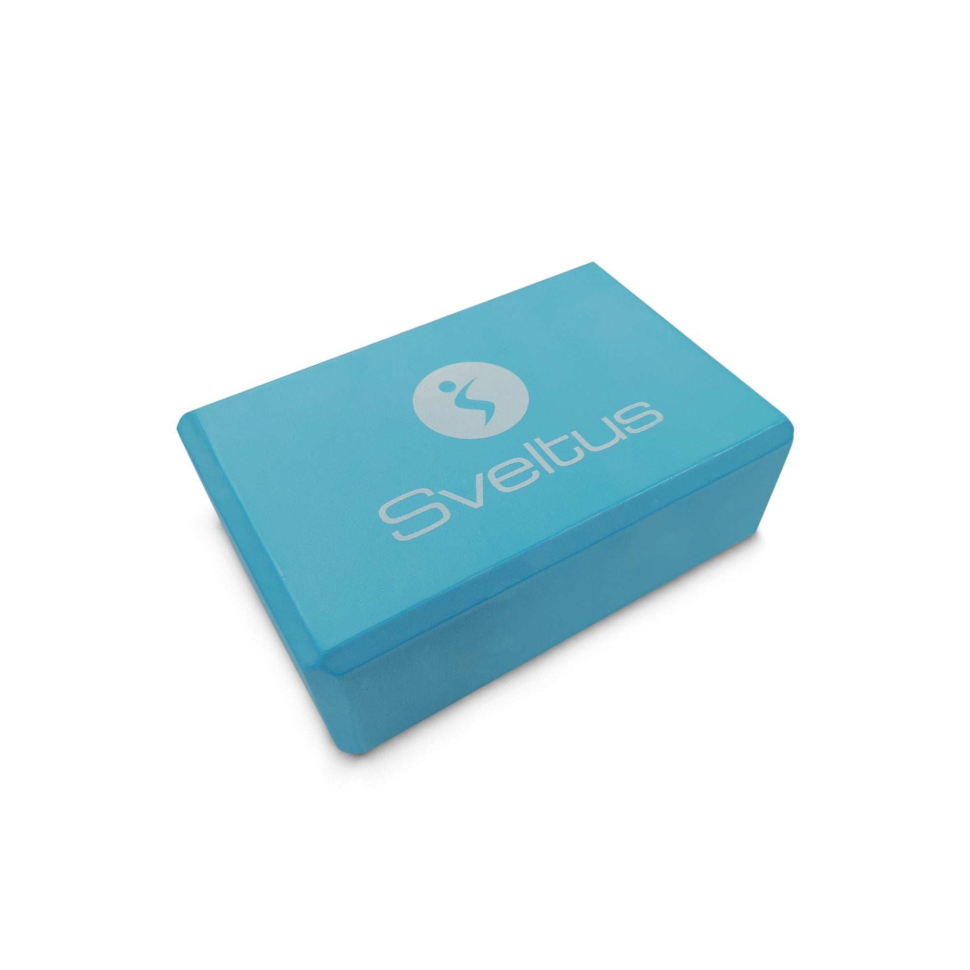 Bloc de yoga mousse bleu Sveltus pour stabilité et soutien des postures