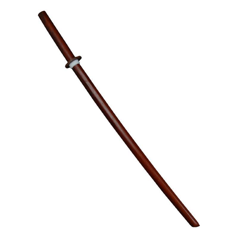 Bokken bois rouge Noris de 102 cm avec tsuba pour entraînement arts martiaux Aïkido et Kendo