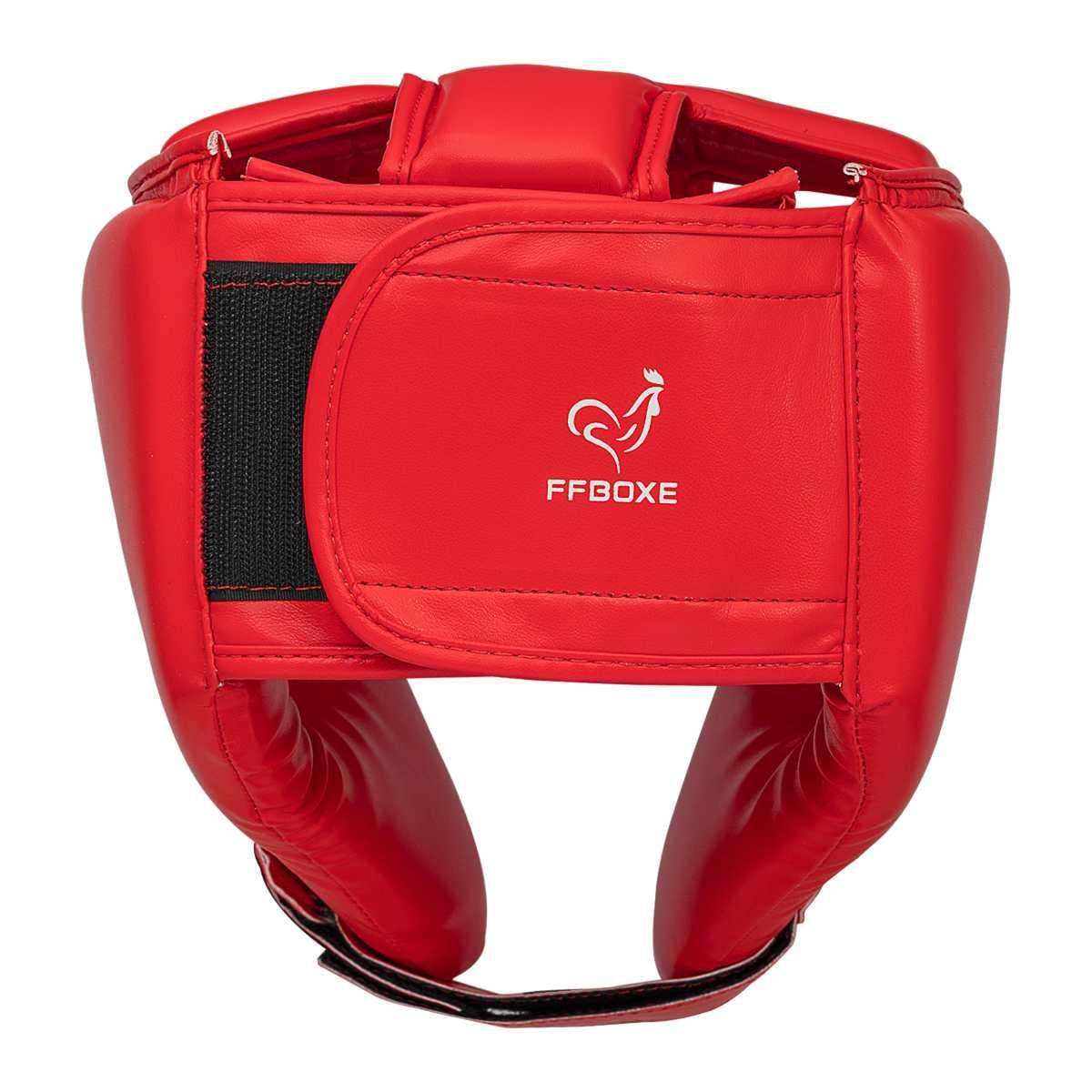 Casque Adidas FFBoxe – Boxe Éducative & Karaté Contact rouge dos