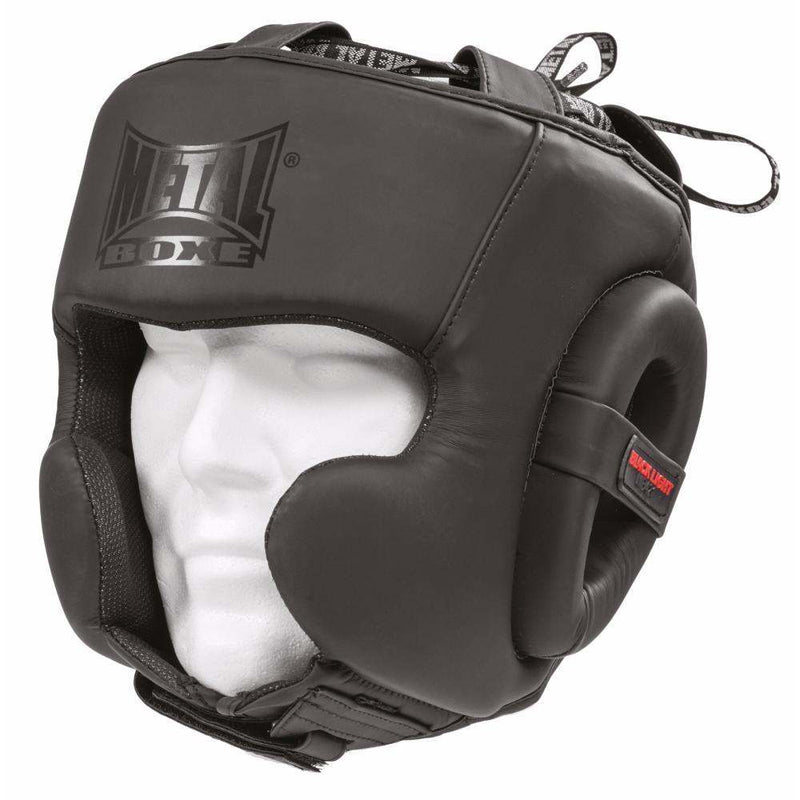 Casque de boxe semi intégral Metal Boxe Black Light - MB421