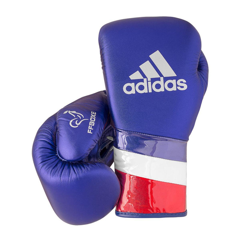 Gants de Boxe à lacets entrainement et compétition FFBoxe Adidas Speed 500