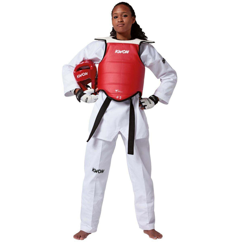 Plastron Taekwondo réversible Kwon WT World Taekwondo Arts Martiaux