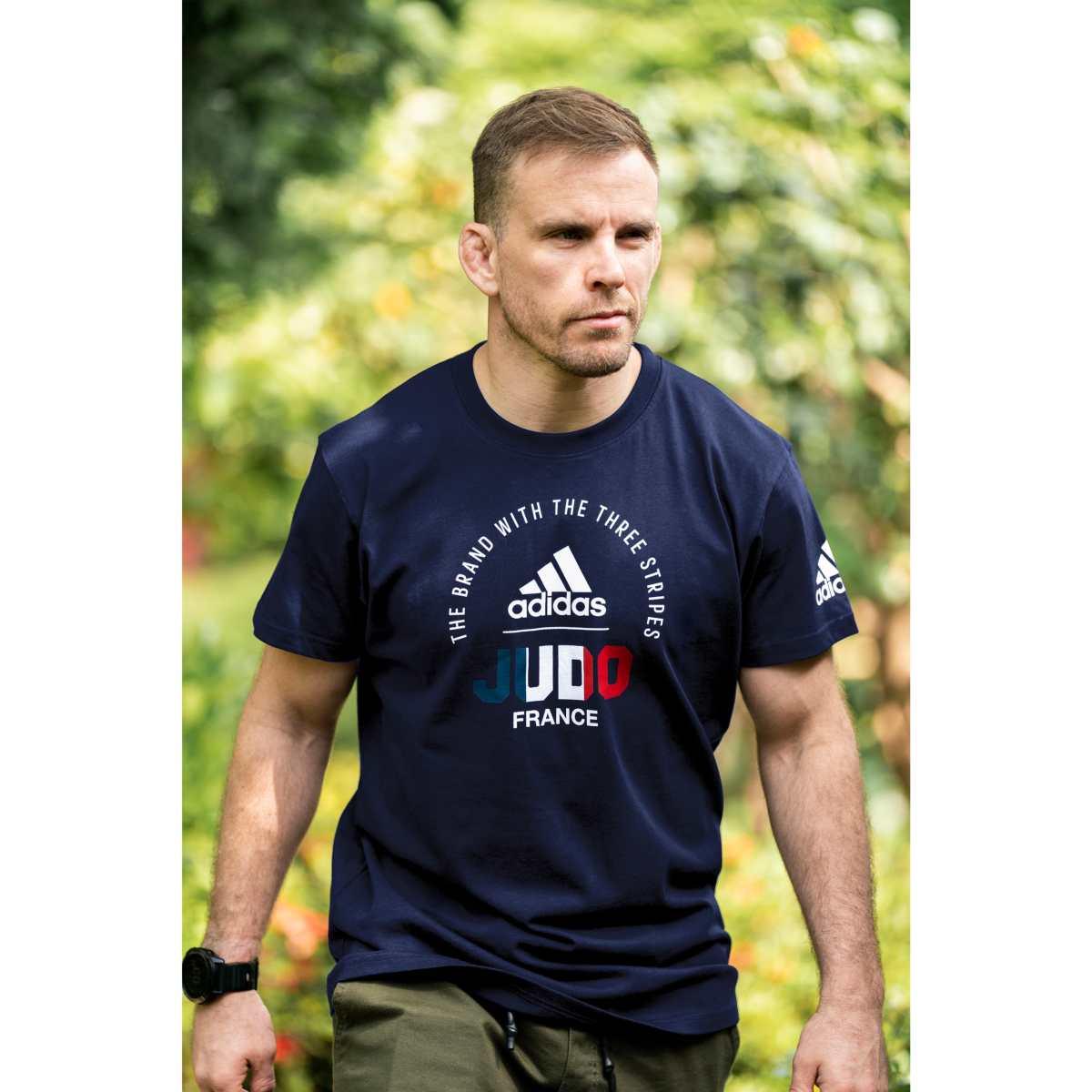 T-shirt Adidas France Judo National Line - Navy