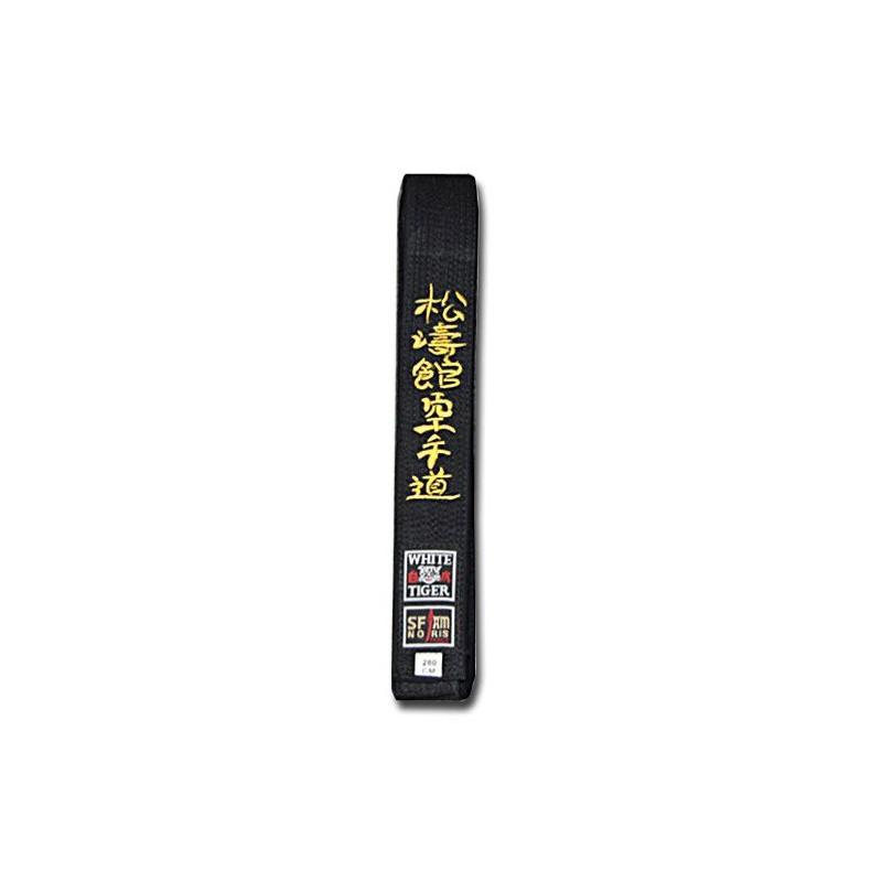 Ceinture noire White Tiger Noris brodée