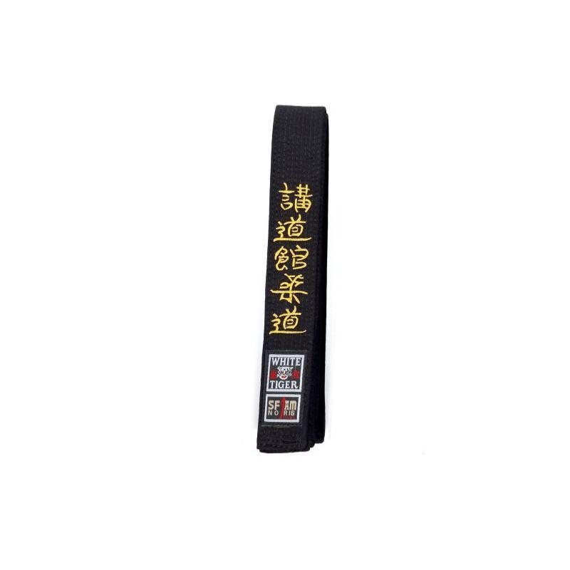 Ceinture noire White Tiger Noris brodée