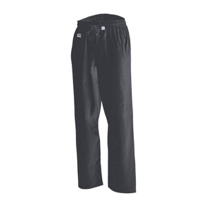 Pantalon d'arts martiaux noir Kwon Clubline, taille élastique et cordon