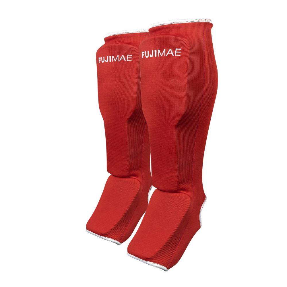 Protège-tibias pied réversible 2.0 FUJIMAE - Bleu/Rouge